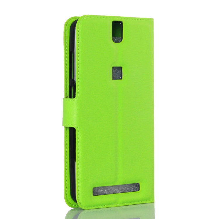 Litchi Texture Horizontal Flip Leather Case with Holder & Card Slots & Wallet for Elephone P8000
