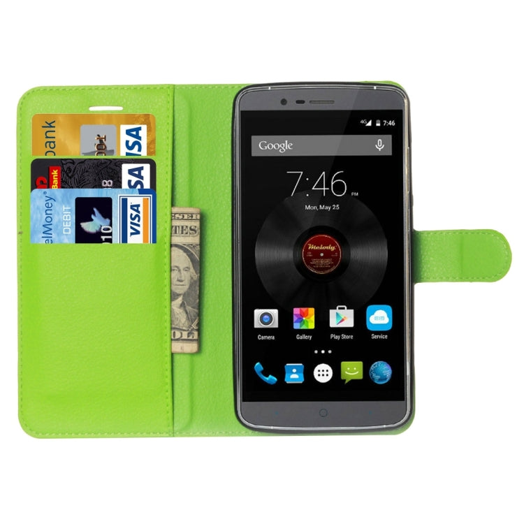 Litchi Texture Horizontal Flip Leather Case with Holder & Card Slots & Wallet for Elephone P8000