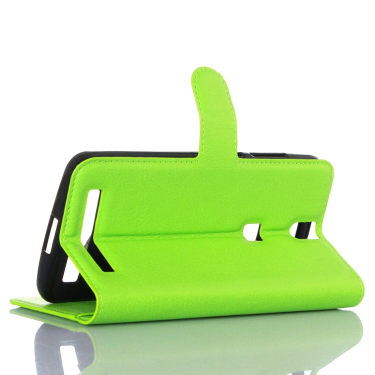 Litchi Texture Horizontal Flip Leather Case with Holder & Card Slots & Wallet for Elephone P8000