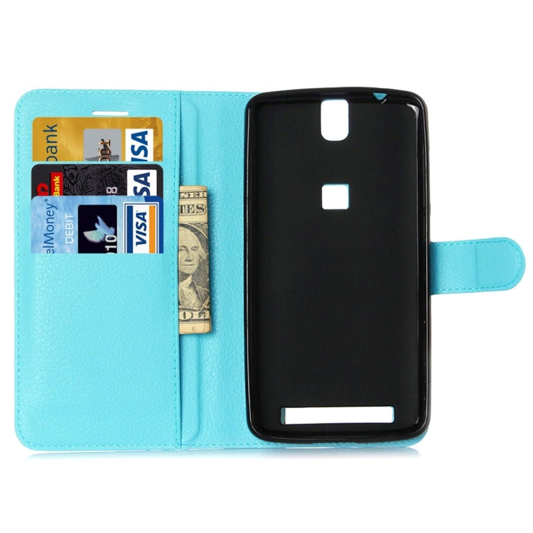 Litchi Texture Horizontal Flip Leather Case with Holder & Card Slots & Wallet for Elephone P8000