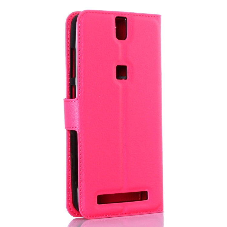 Litchi Texture Horizontal Flip Leather Case with Holder & Card Slots & Wallet for Elephone P8000