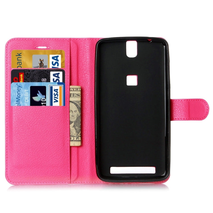 Litchi Texture Horizontal Flip Leather Case with Holder & Card Slots & Wallet for Elephone P8000