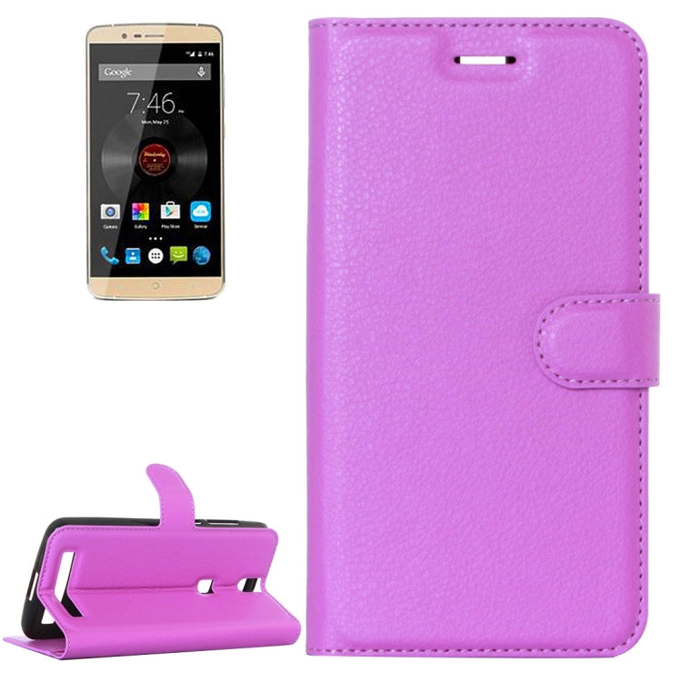 Litchi Texture Horizontal Flip Leather Case with Holder & Card Slots & Wallet for Elephone P8000