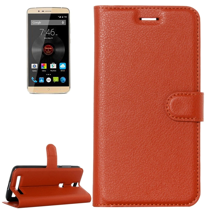 Litchi Texture Horizontal Flip Leather Case with Holder & Card Slots & Wallet for Elephone P8000