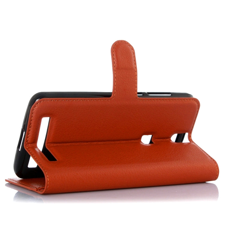 Litchi Texture Horizontal Flip Leather Case with Holder & Card Slots & Wallet for Elephone P8000