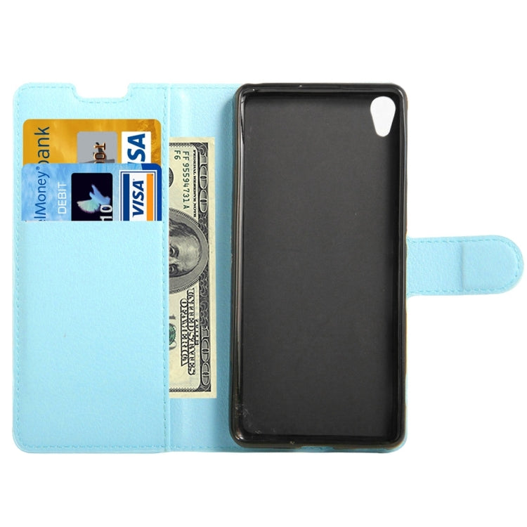 Litchi Texture Horizontal Flip Leather Case with Holder & Card Slots & Wallet for Sony Xperia XA