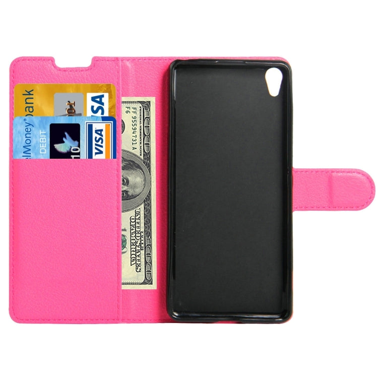 Litchi Texture Horizontal Flip Leather Case with Holder & Card Slots & Wallet for Sony Xperia XA