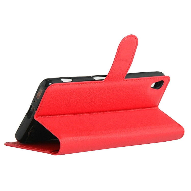 Litchi Texture Horizontal Flip Leather Case with Holder & Card Slots & Wallet for Sony Xperia XA