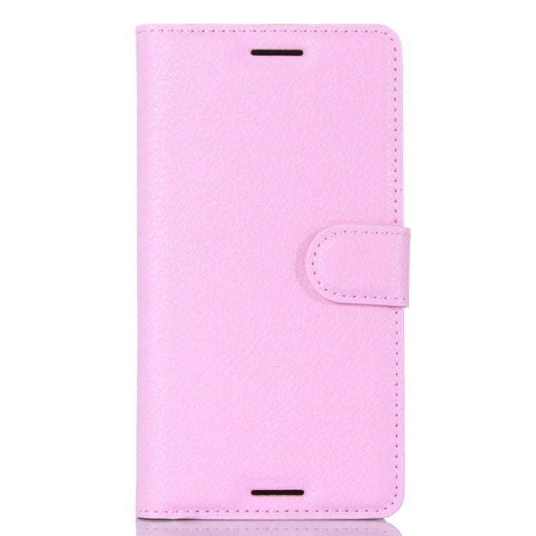 Litchi Texture Horizontal Flip Leather Case with Holder & Card Slots & Wallet for Sony Xperia X