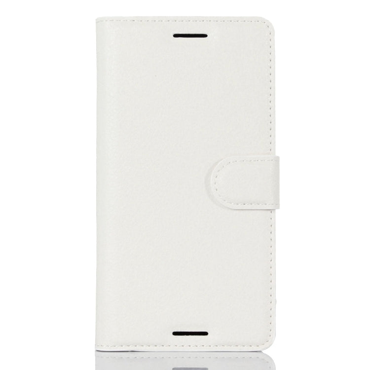 Litchi Texture Horizontal Flip Leather Case with Holder & Card Slots & Wallet for Sony Xperia X