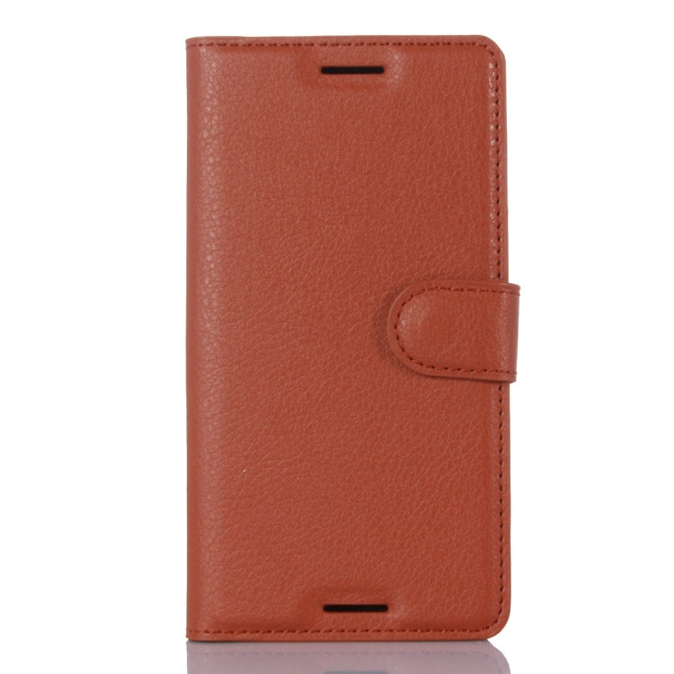 Litchi Texture Horizontal Flip Leather Case with Holder & Card Slots & Wallet for Sony Xperia X Performance