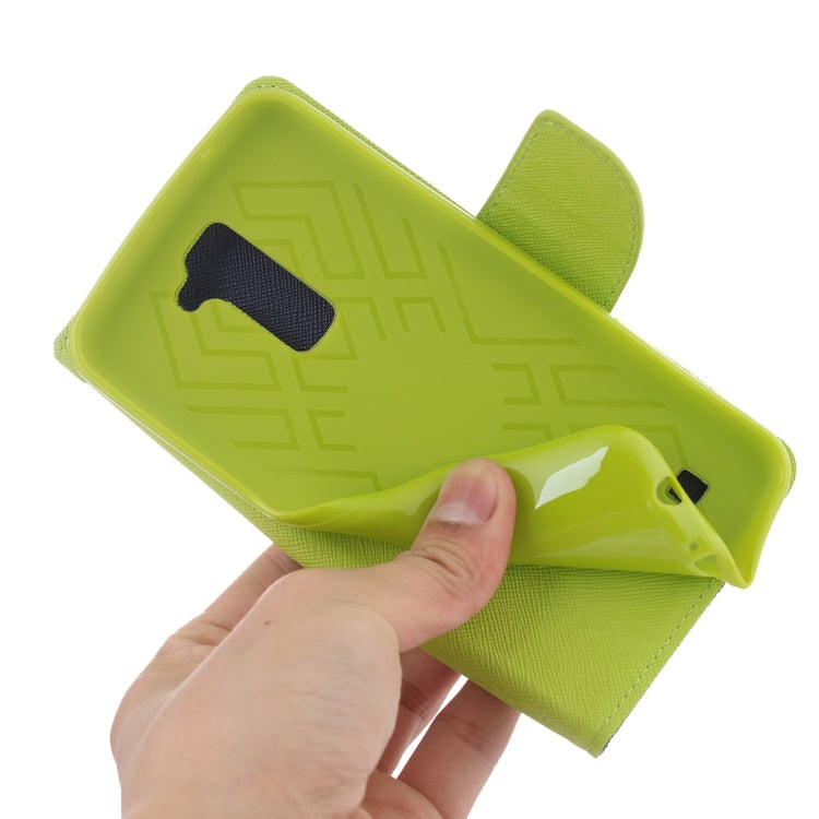 For LG K7 Cross Texture Horizontal Flip Leather Case with Magnetic Buckle & Holder & Card Slots & Wallet