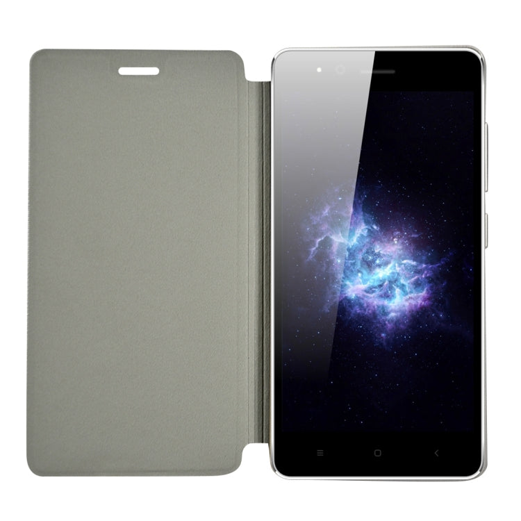 VKworld F1 Horizontal Flip PU Leather Case with Magnetic Stickers for S-MPH-1795(Black)