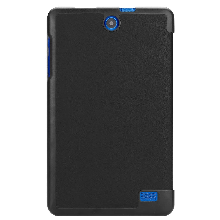 For Acer Iconia One 8 B1-860 Tablet Tri-Fold Custer Texture Horizontal Flip PU Leather Protective Case with Holder