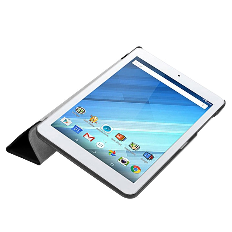 For Acer Iconia One 8 B1-860 Tablet Tri-Fold Custer Texture Horizontal Flip PU Leather Protective Case with Holder