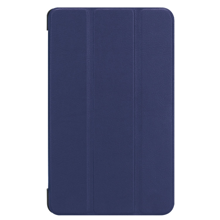 For Acer Iconia One 8 B1-860 Tablet Tri-Fold Custer Texture Horizontal Flip PU Leather Protective Case with Holder