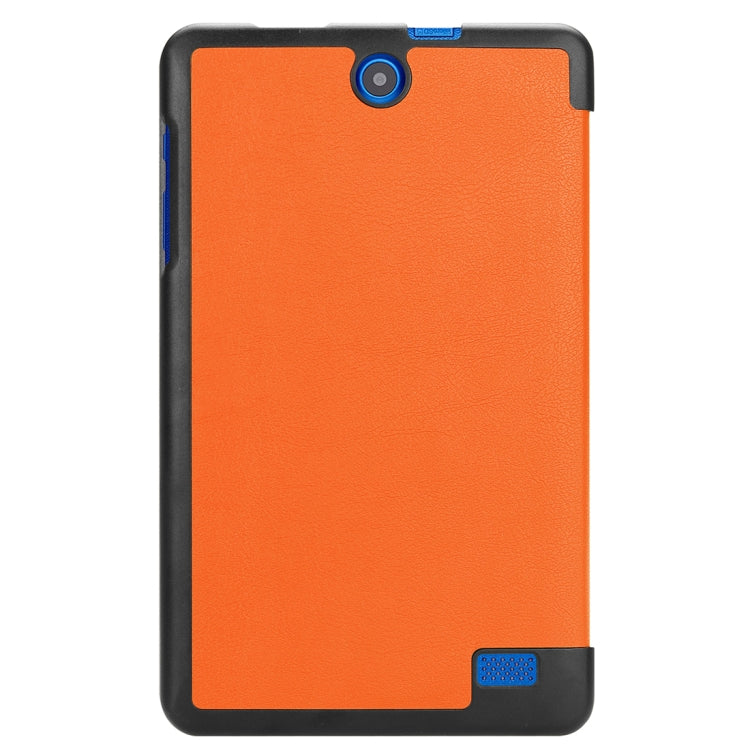 For Acer Iconia One 8 B1-860 Tablet Tri-Fold Custer Texture Horizontal Flip PU Leather Protective Case with Holder