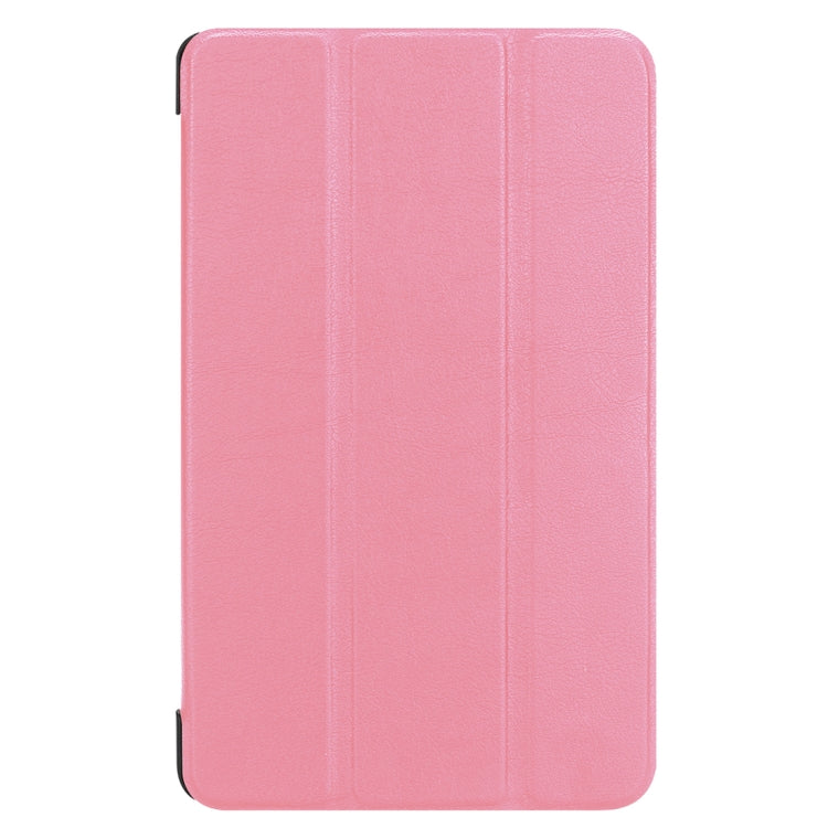 For Acer Iconia One 8 B1-860 Tablet Tri-Fold Custer Texture Horizontal Flip PU Leather Protective Case with Holder