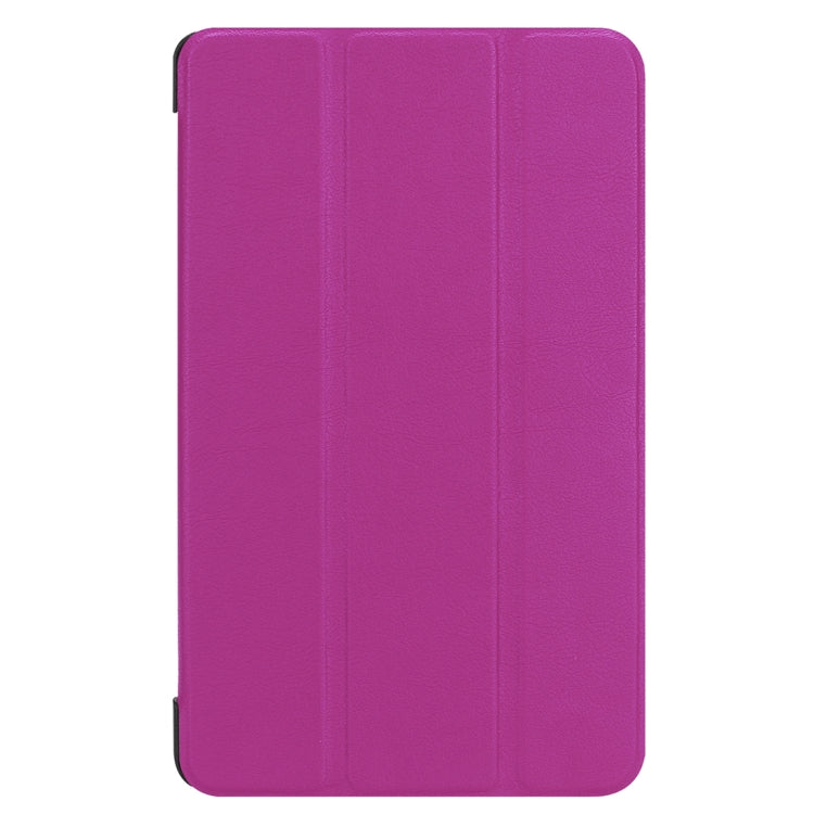 For Acer Iconia One 8 B1-860 Tablet Tri-Fold Custer Texture Horizontal Flip PU Leather Protective Case with Holder