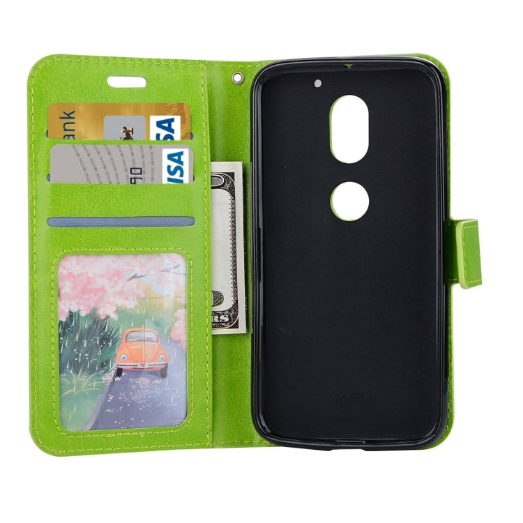 For Motorola Moto E3 Power Crazy Horse Texture Horizontal Flip Leather Protective Case with Holder & Card Slots & Wallet & Lanyard & Photo Frame
