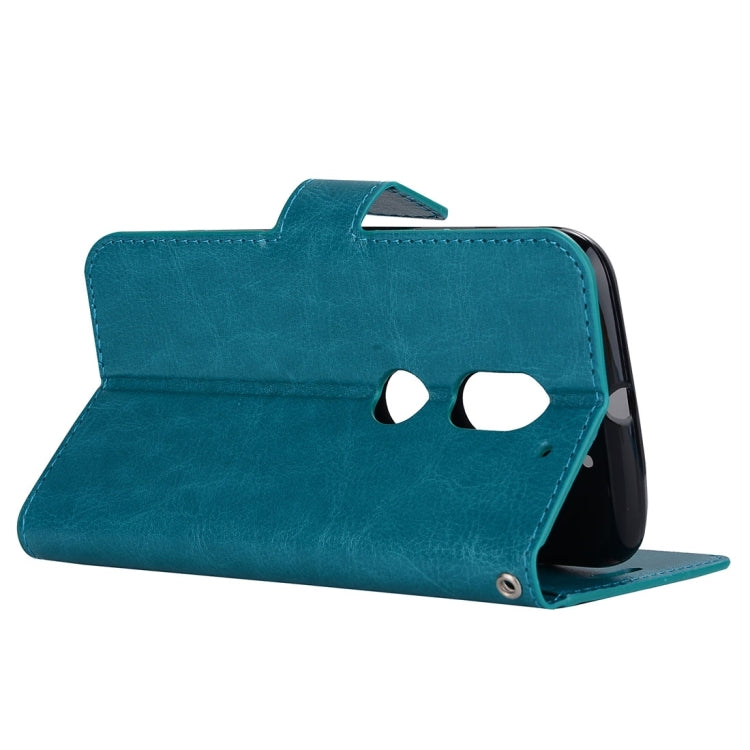 For Motorola Moto E3 Power Crazy Horse Texture Horizontal Flip Leather Protective Case with Holder & Card Slots & Wallet & Lanyard & Photo Frame