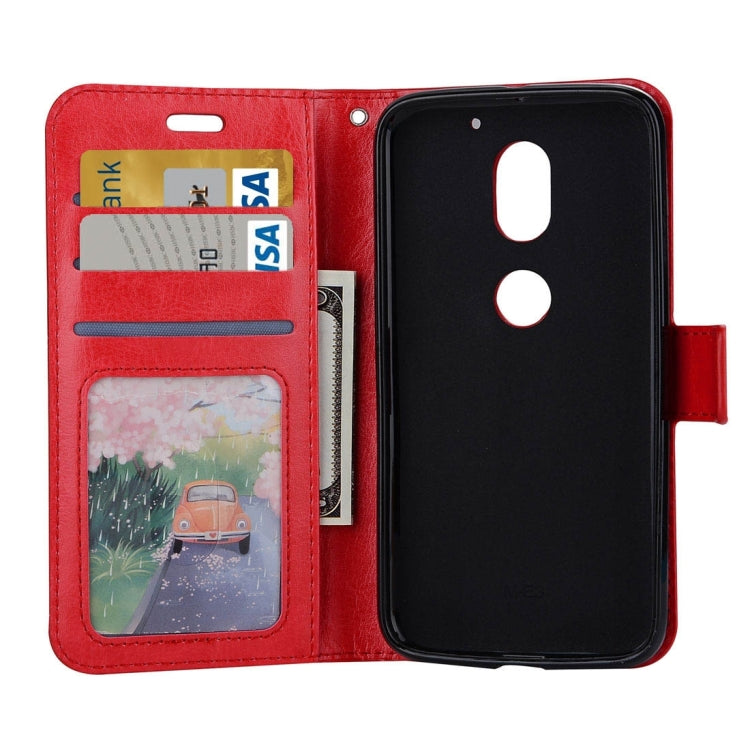For Motorola Moto E3 Power Crazy Horse Texture Horizontal Flip Leather Protective Case with Holder & Card Slots & Wallet & Lanyard & Photo Frame