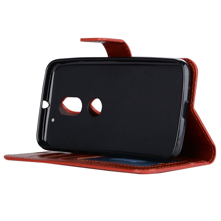 For Motorola Moto E3 Power Crazy Horse Texture Horizontal Flip Leather Protective Case with Holder & Card Slots & Wallet & Lanyard & Photo Frame