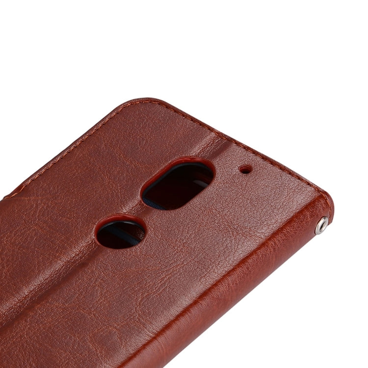 For Motorola Moto E3 Power Crazy Horse Texture Horizontal Flip Leather Protective Case with Holder & Card Slots & Wallet & Lanyard & Photo Frame