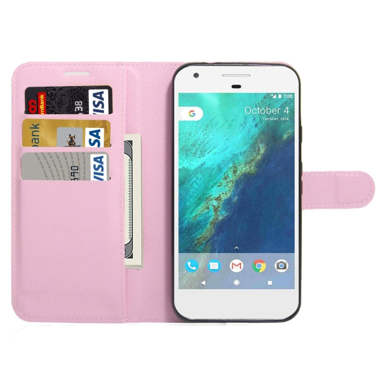 For Google Pixel XL Litchi Texture Horizontal Flip Leather Case with Holder & Card Slots & Wallet