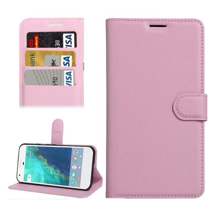 For Google Pixel XL Litchi Texture Horizontal Flip Leather Case with Holder & Card Slots & Wallet