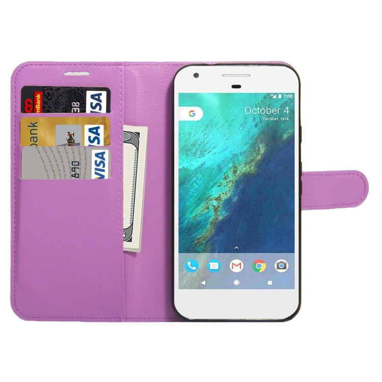 For Google Pixel XL Litchi Texture Horizontal Flip Leather Case with Holder & Card Slots & Wallet
