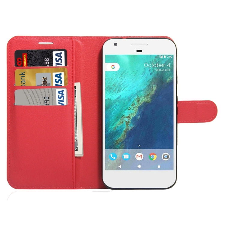 For Google Pixel XL Litchi Texture Horizontal Flip Leather Case with Holder & Card Slots & Wallet