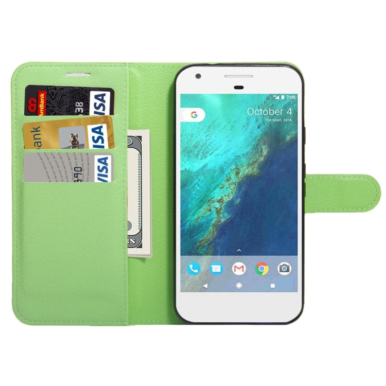For Google Pixel Litchi Texture Horizontal Flip Leather Case with Holder & Card Slots & Wallet