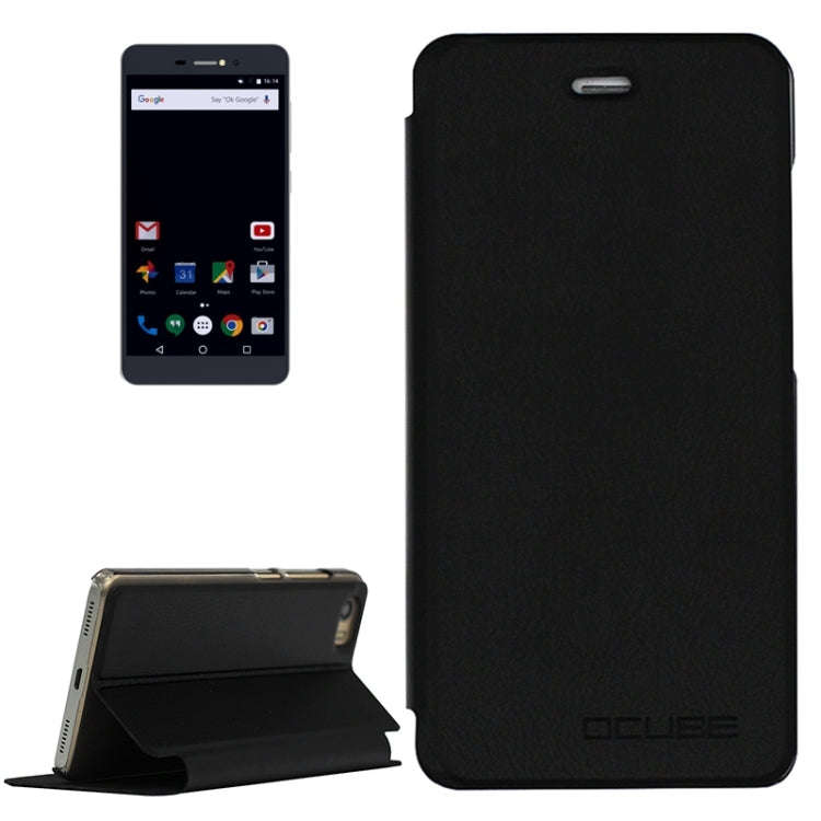 OCUBE for BLUBOO Picasso (MPH1833/MPH1064) Spring Texture Horizontal Flip Leather Case with Holder(Black)