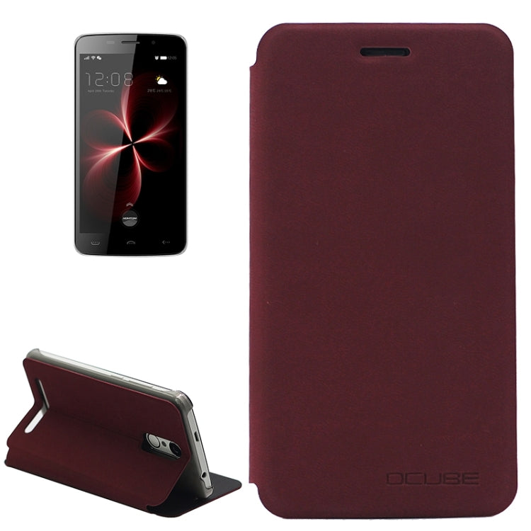 OCUBE for HOMTOM HT17 (MPH0045) Lambskin Texture Horizontal Flip Leather Case with Holder