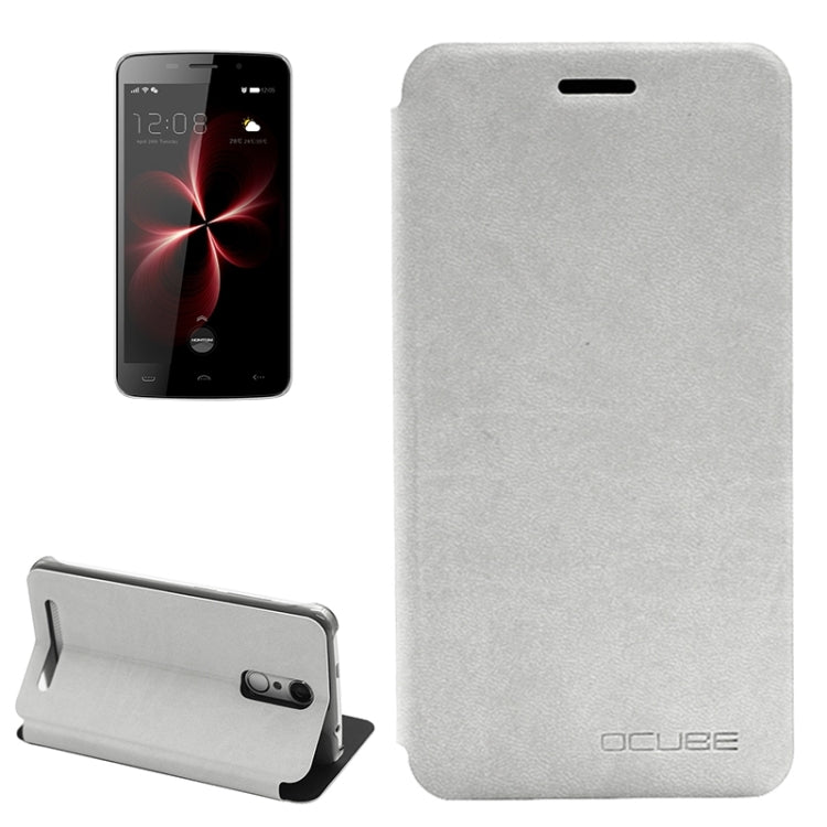 OCUBE for HOMTOM HT17 (MPH0045) Lambskin Texture Horizontal Flip Leather Case with Holder