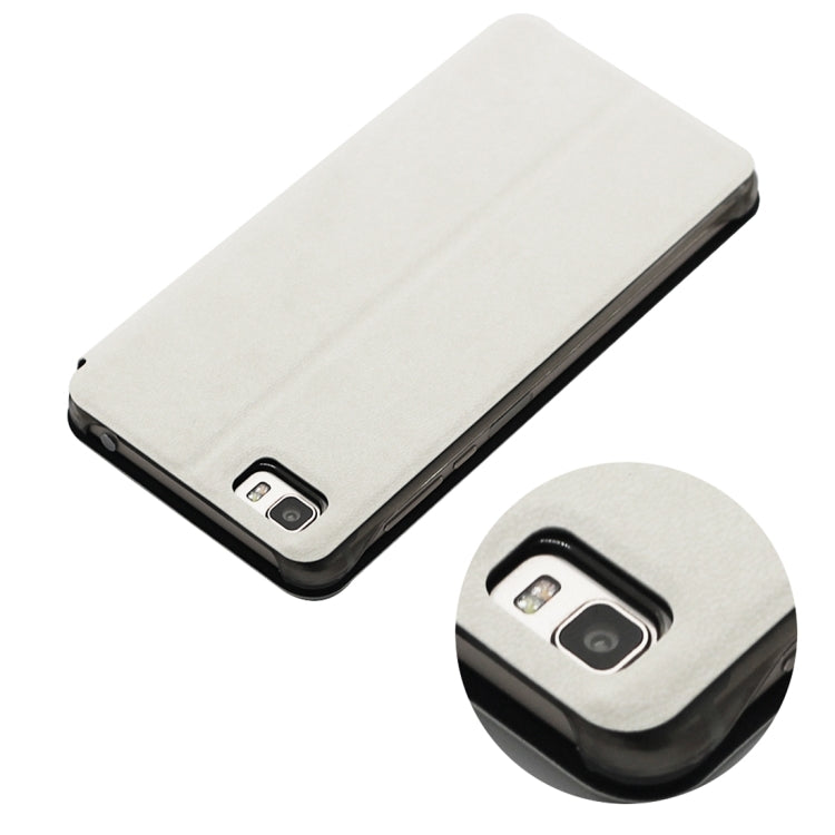 OCUBE for Ulefone Future (MPH0038) Lambskin Texture Horizontal Flip Leather Case with Holder(White)