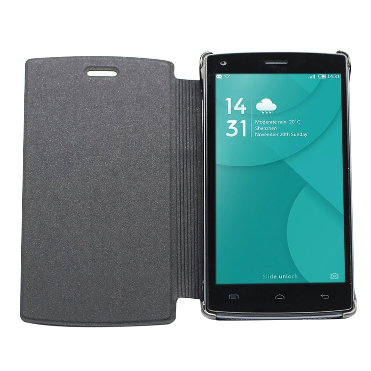 OCUBE for DOOGEE X5 MAX (MPH0312) Lambskin Texture Horizontal Flip Leather Case with Holder(White)