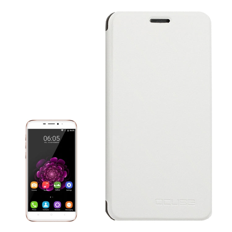 OCUBE for OUKITEL U20 Plus (MPH1754) Spring Texture Horizontal Flip Leather Case with Holder (White)