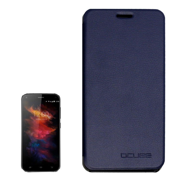 OCUBE for UMI Diamond (MPH2234) & Diamond X (MPH1466) Spring Texture Horizontal Flip Leather Case with Holder (Dark Blue)