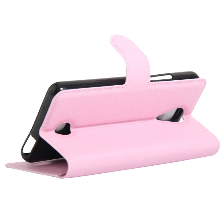 For Wiko Tommy Litchi Texture Horizontal Flip Leather Case with Holder & Card Slots & Wallet