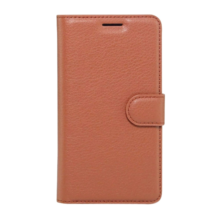 For Wiko Tommy Litchi Texture Horizontal Flip Leather Case with Holder & Card Slots & Wallet