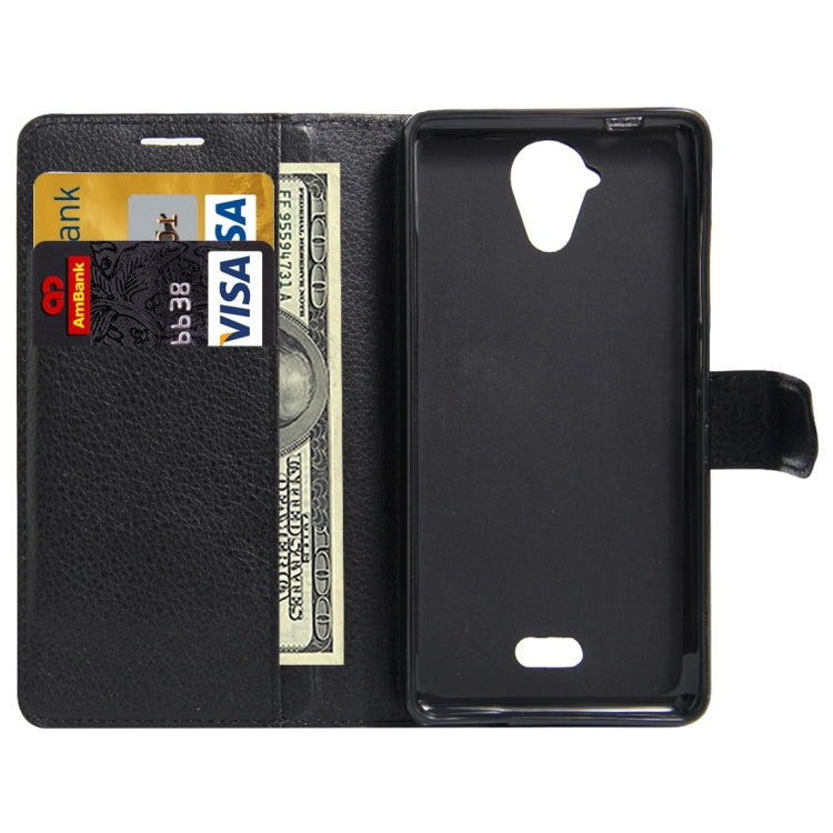 For Wiko U Feel Lite Litchi Texture Horizontal Flip Leather Case with Holder & Card Slots & Wallet