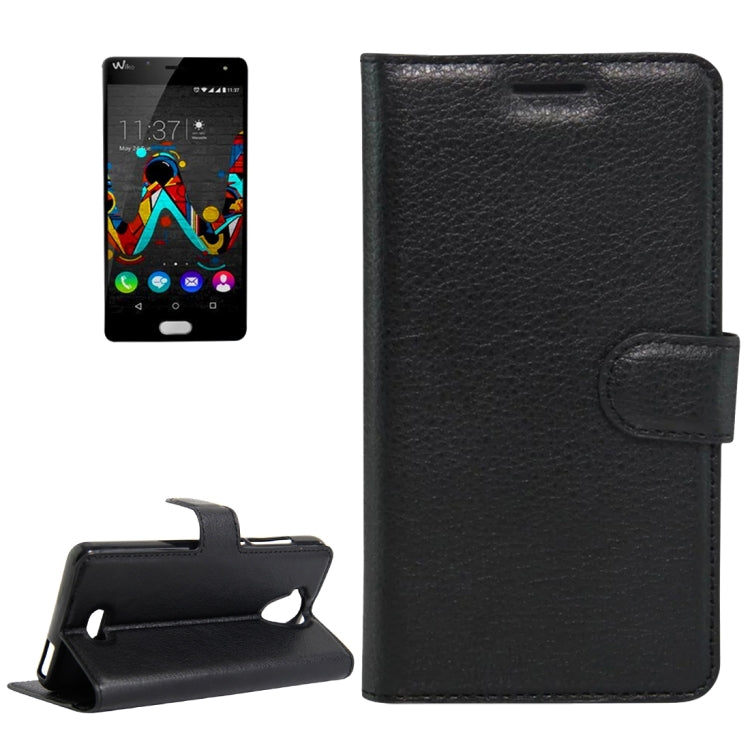 For Wiko U Feel Lite Litchi Texture Horizontal Flip Leather Case with Holder & Card Slots & Wallet
