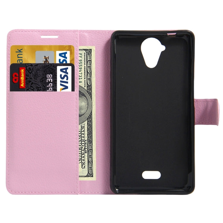 For Wiko U Feel Lite Litchi Texture Horizontal Flip Leather Case with Holder & Card Slots & Wallet