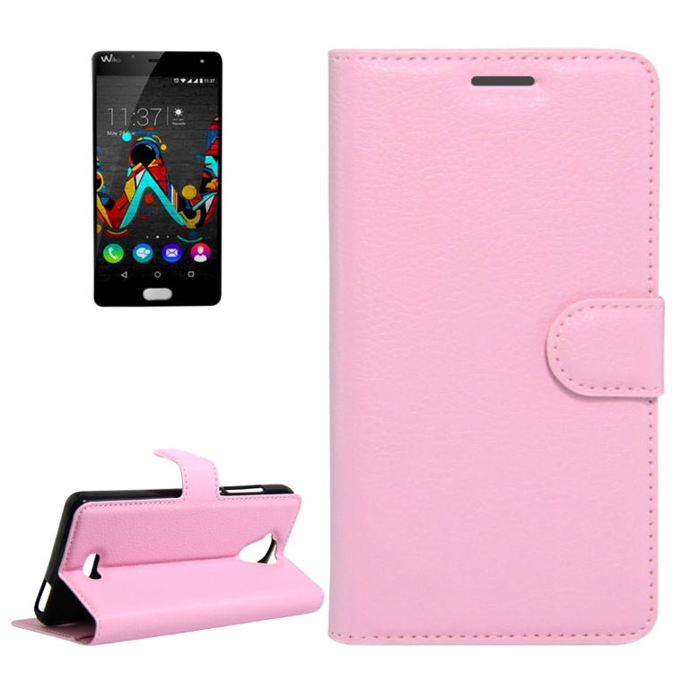 For Wiko U Feel Lite Litchi Texture Horizontal Flip Leather Case with Holder & Card Slots & Wallet