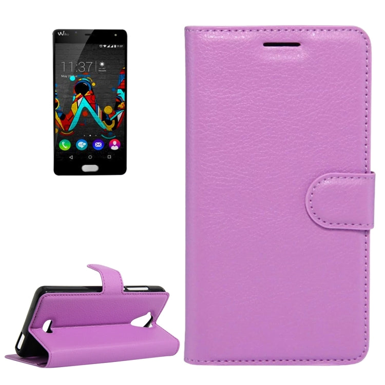 For Wiko U Feel Lite Litchi Texture Horizontal Flip Leather Case with Holder & Card Slots & Wallet