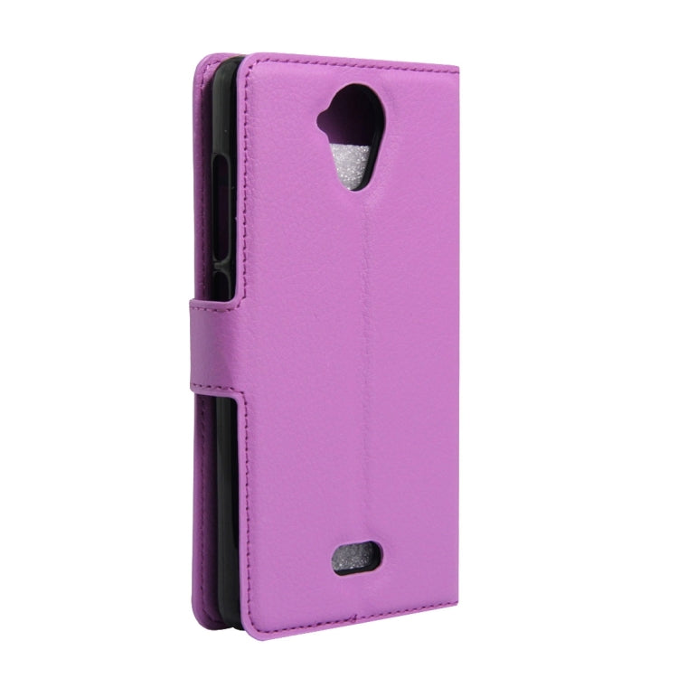 For Wiko U Feel Lite Litchi Texture Horizontal Flip Leather Case with Holder & Card Slots & Wallet