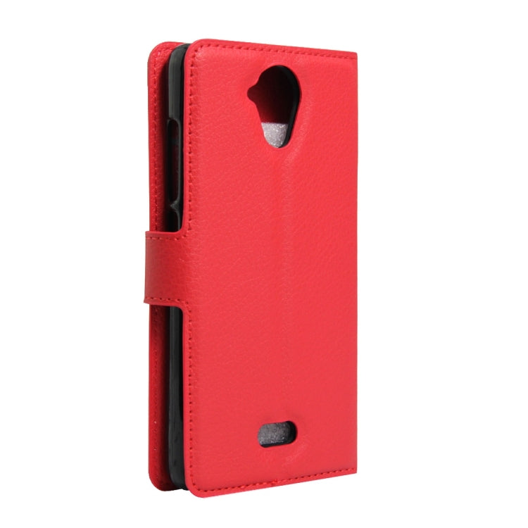 For Wiko U Feel Lite Litchi Texture Horizontal Flip Leather Case with Holder & Card Slots & Wallet
