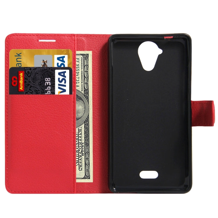 For Wiko U Feel Lite Litchi Texture Horizontal Flip Leather Case with Holder & Card Slots & Wallet